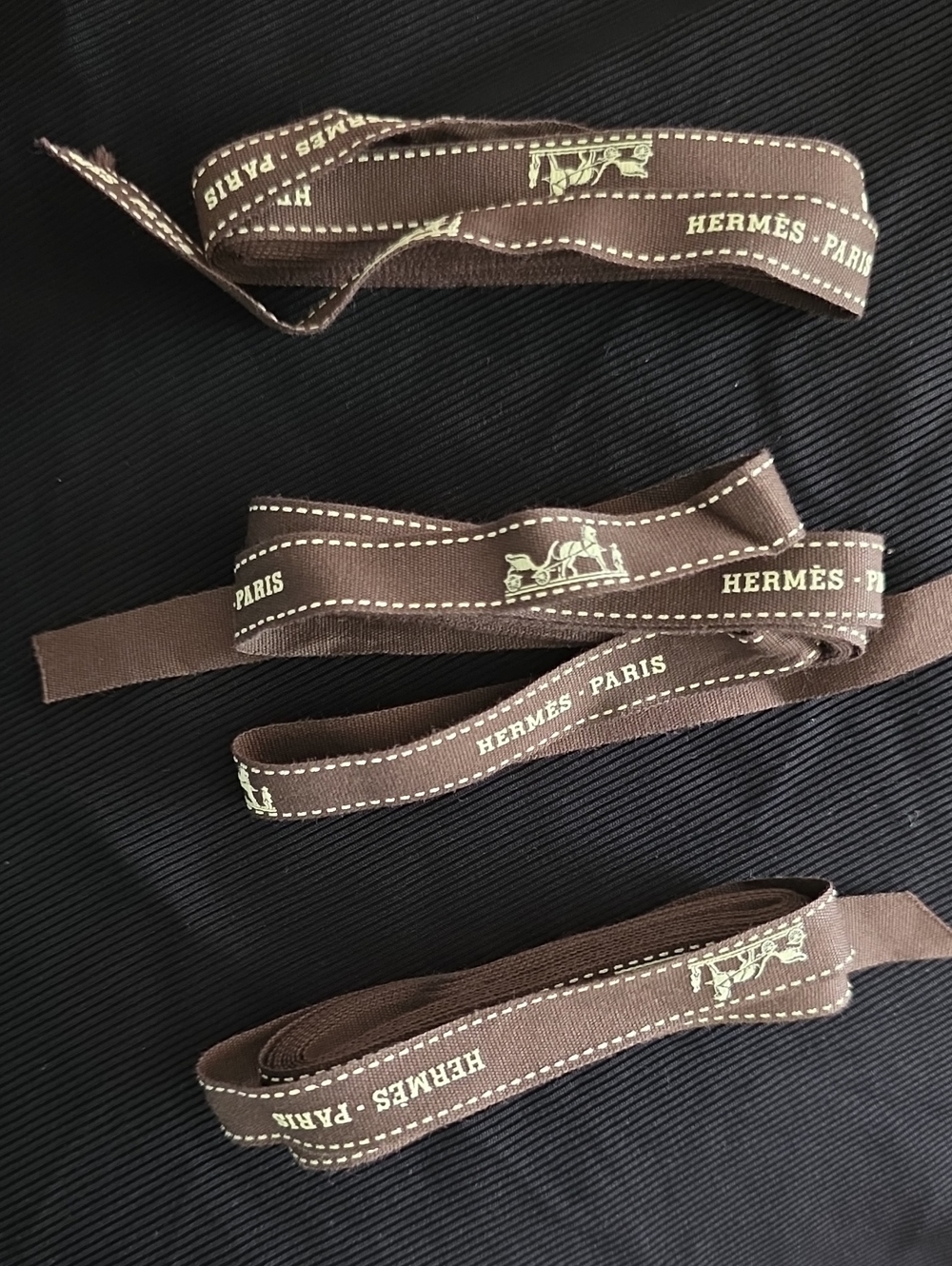Brown Logo Ribbon - Luxury Accessory